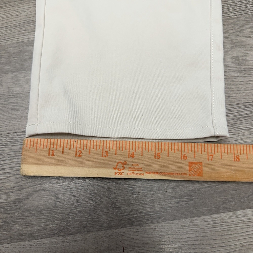Peter Millar EB66 Golf Pants Khaki 40x32 Gray Lightweight 5 Pocket Performance - Picture 14 of 15